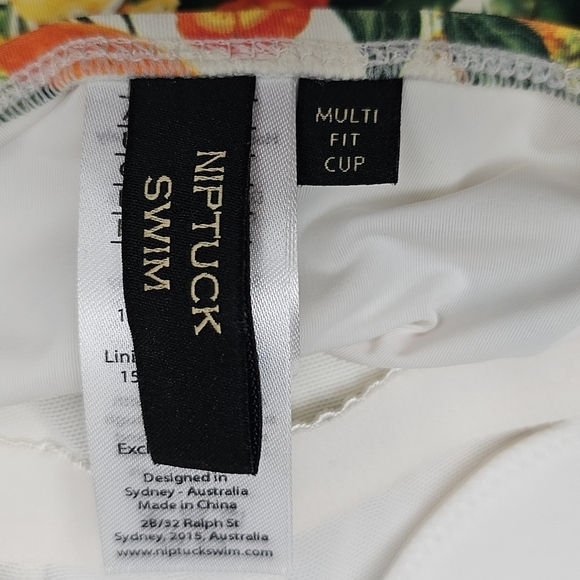 Nip Tuck Swim Joanne Citrus Blend Tummy Control Wrap One-Piece Swimsuit Size 4 - Picture 10 of 14